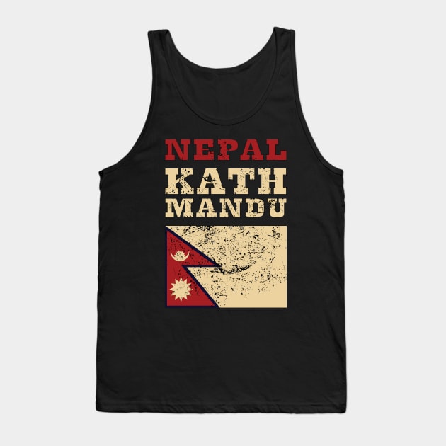 Flag of Nepal Tank Top by KewaleeTee